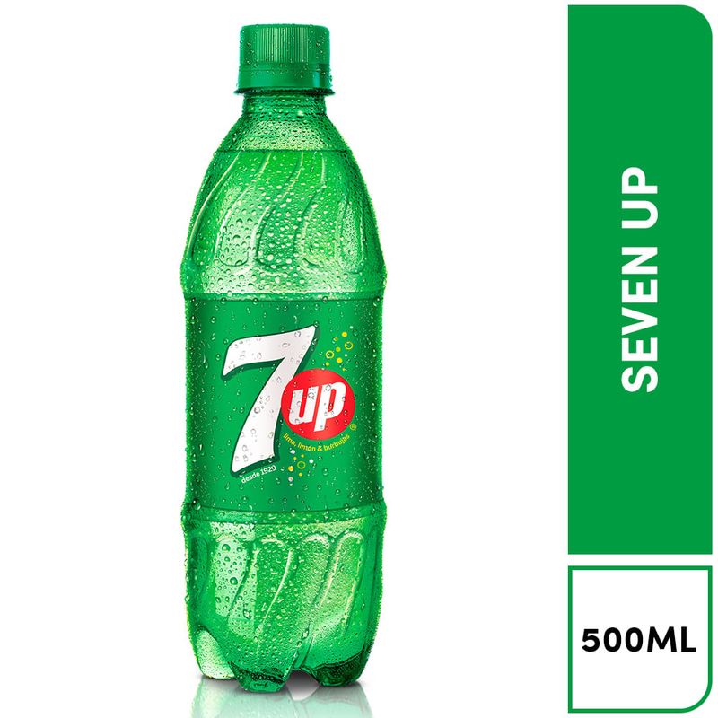 GASEOSA SEVEN UP SIN AZÚCAR X 500 ML