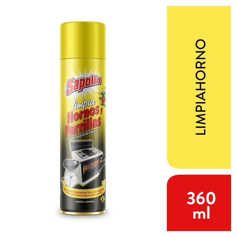 SAPOLIO LIMPIA HORNOS AEROSOL 360 ML.