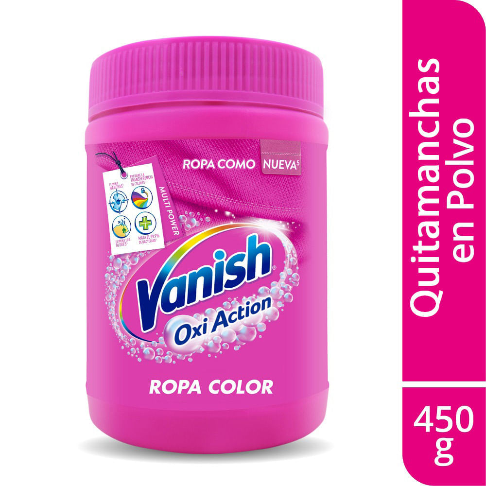 Vanish Oxi Action Elimina Olores- Quitamanchas para Ropa Blanca y