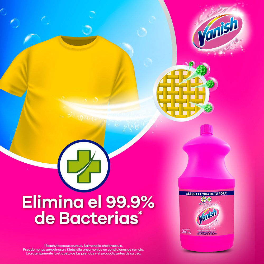 Quitamanchas Líquido Vanish Ropa Color 900ml - Metro.pe