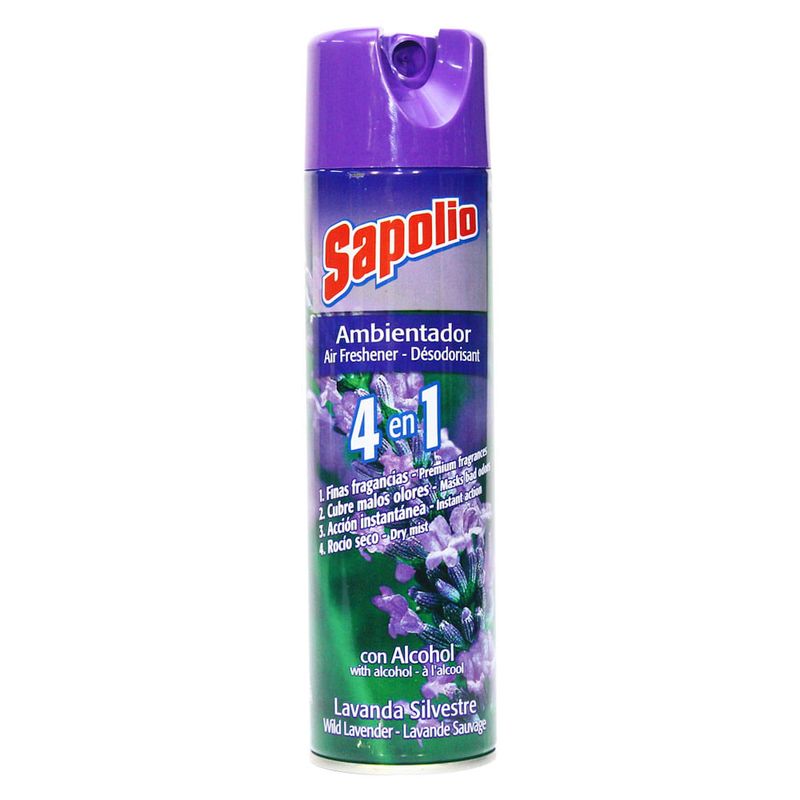 SAPOLIO AUTO SILICONA SPRAY X 360 ML LAVANDA