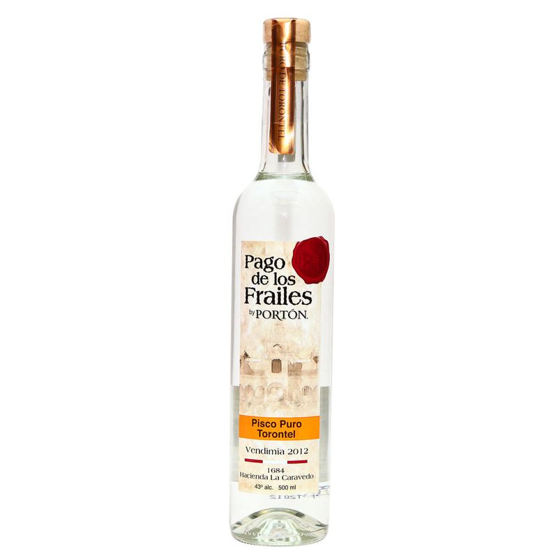 Pisco-Puro-Pago-de-los-Frailes-Torontel-Botella-750-ml---Tubo