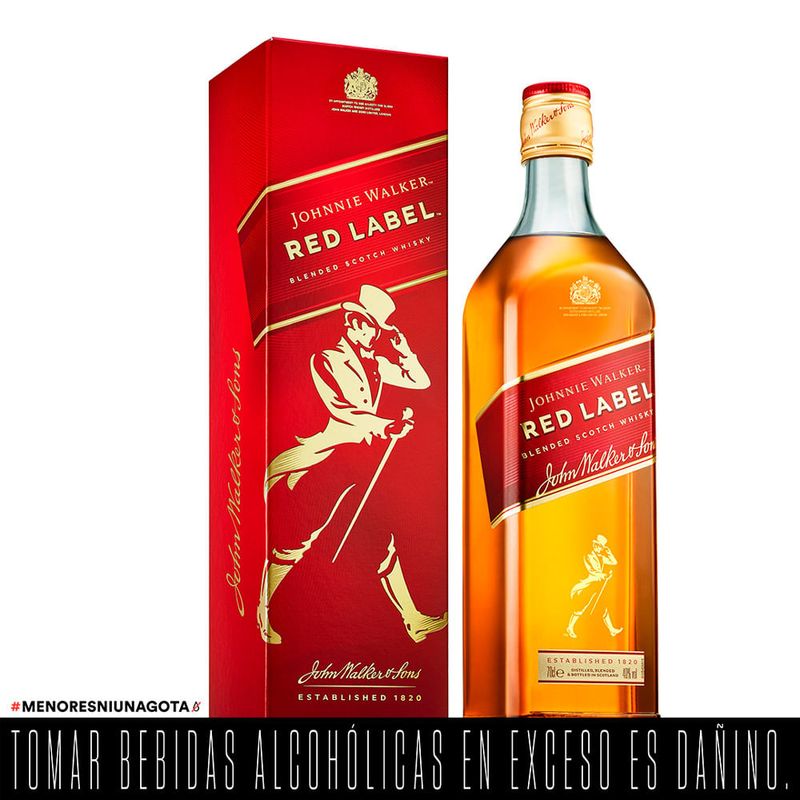 Whisky Johnnie Walker Red Label 750 ML – El Escoces, Vinos y Licores