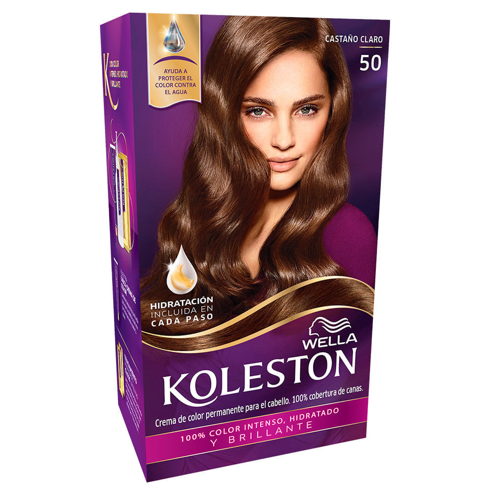 Tinte De Cabello Permanente Koleston Castaño Claro 50 Metrope 