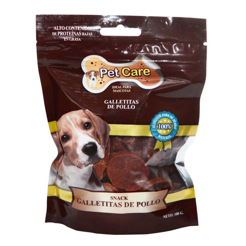 Snack-Galletas-de-Pollo-Pet-Care-Doy-Pack-100-g
