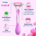 Twopack-M-quina-de-Afeitar-Desechable-Schick-Quattro-4-Piel-Delicada-4-741