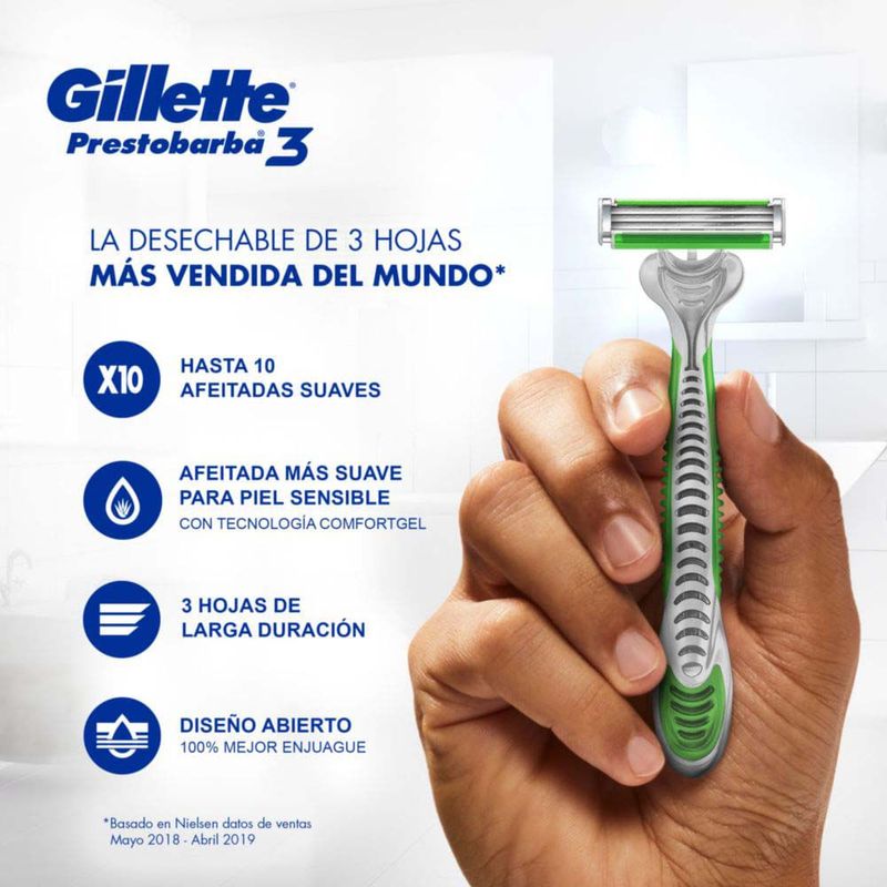 Pack-x2-M-quina-de-Afeitar-Desechable-Gillette-Prestobarba-Sensitive-8-688