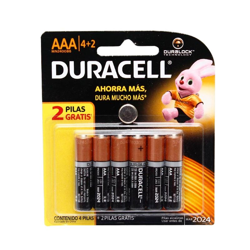 Baterías Aaa X6 Duracell