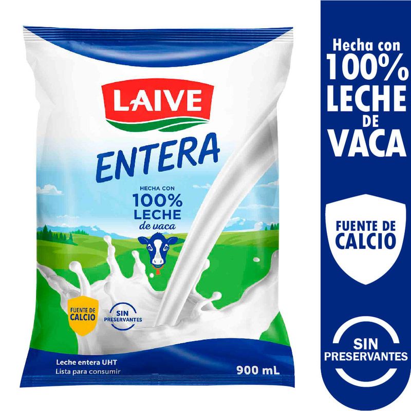 Leche Entera UHT Laive Caja 1lt