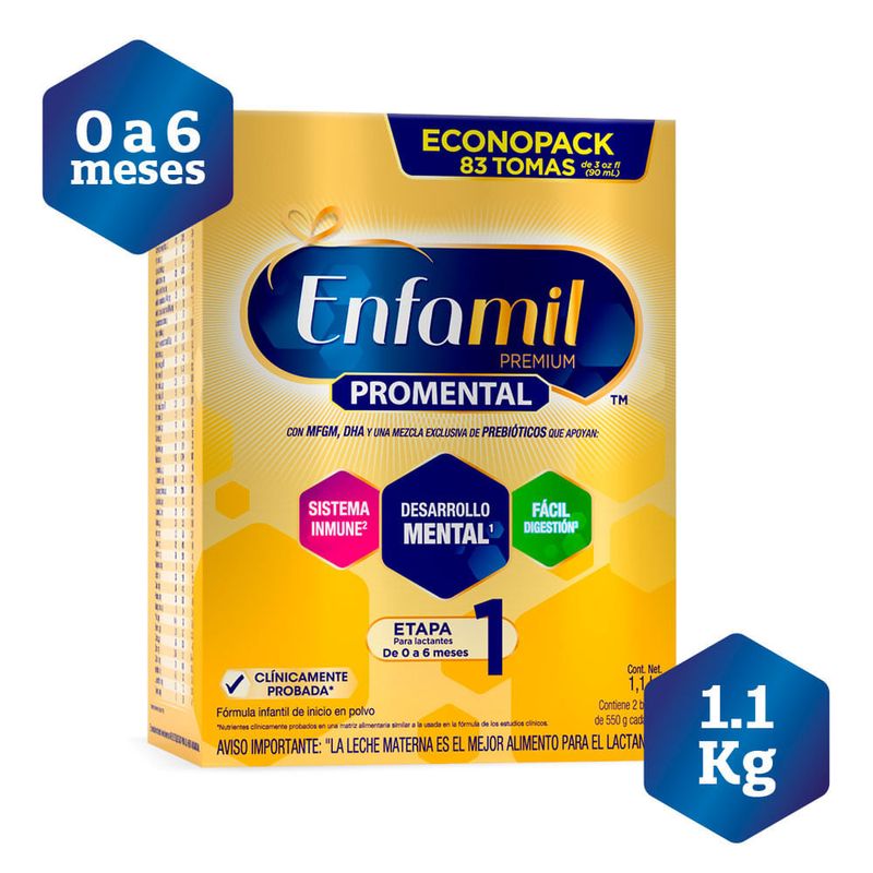 Fórmula Infantil Enfamil Premium Etapa 2, 1.1kg