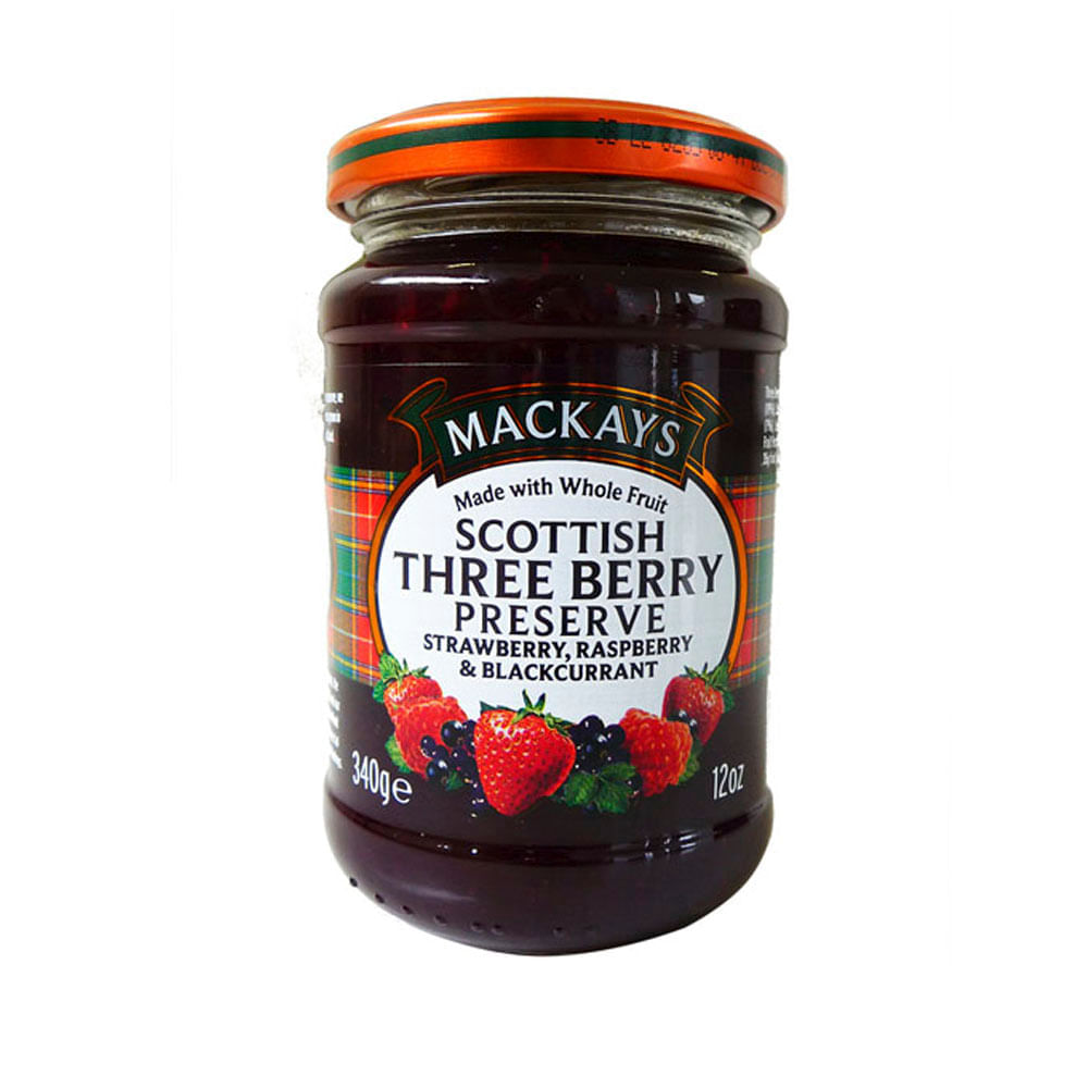 Mermelada Mackays Three Berry Frasco 340 g Metro.pe