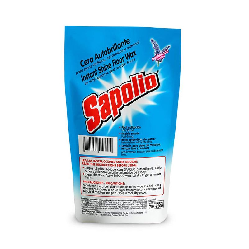 SAPOLIO AUTO CERA LIQUIDA X 500 ML.