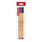 Fine-Pen-Fineliner-Point-88-Stabilo-Azul-Rojo-Negro-1-22197