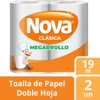 Papel Toalla Nova Clásica Megarollo 2un