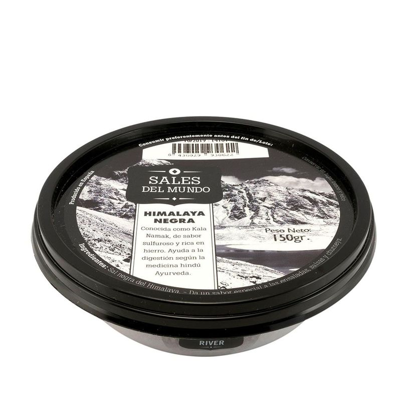 Comprar Sal negra del Himalaya tarrina 120 g · FOSSIL RIVER · Supermercado  Supermercado Hipercor