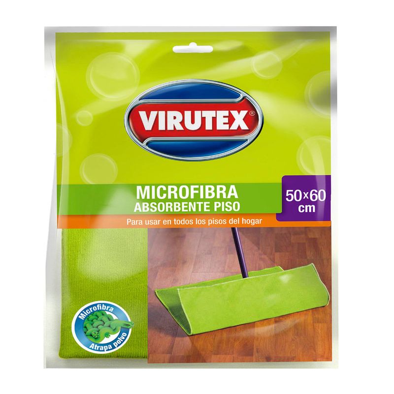 Paño Microfibra Verde Paquete 5 Unidades Virutex Pro