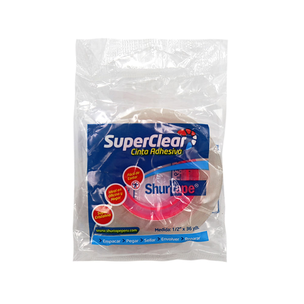 Cinta Adhesiva Shurtape 1'' X 72 Yd Transparente