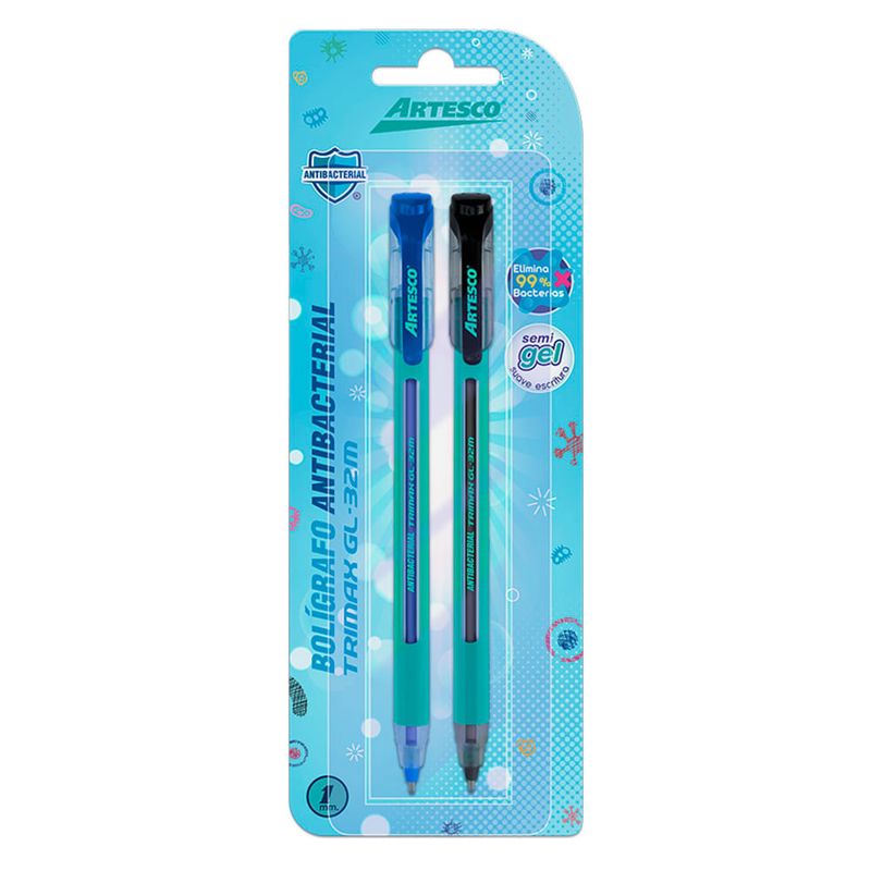Artesco-Lapicero-Tinta-Semi-Gel-Antibacterial-Trimax-GL-32M-Bl-ster-2-unid-1-187641720