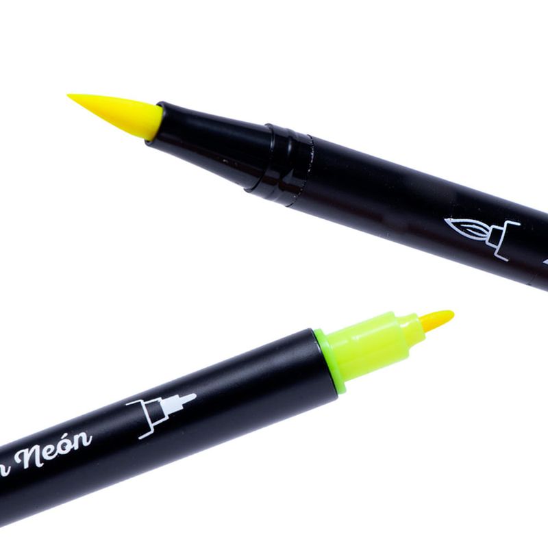 Artesco-Plumones-Doble-Punta-Ne-n-Brush-Pack-6-unid-5-187641724