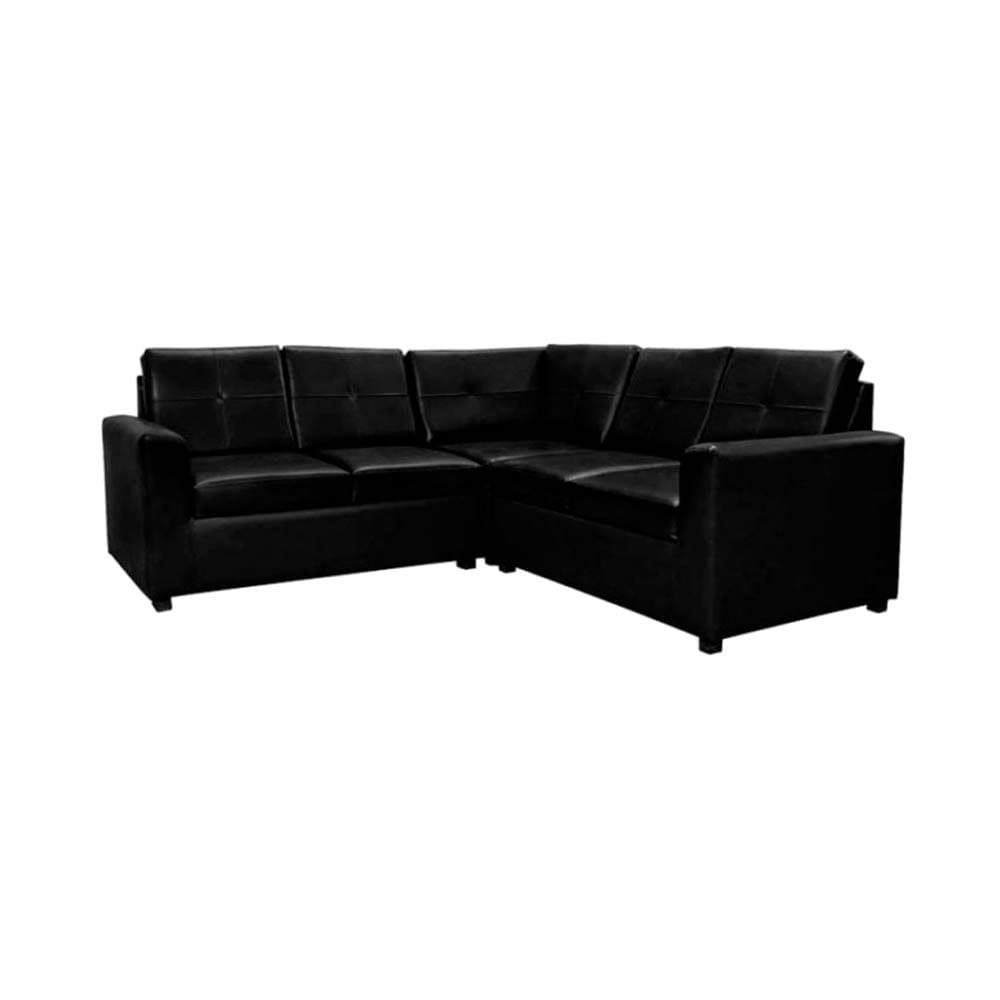 Decohome Sillón Esquinero Marta Negro