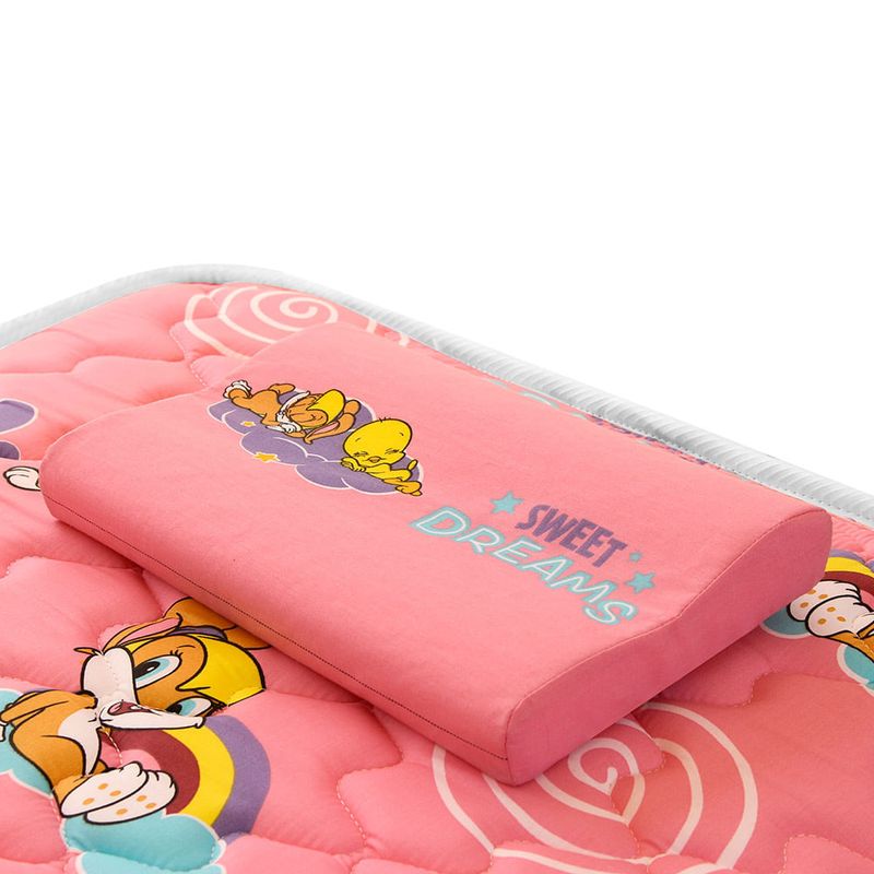 Forli-Colch-n-Cuna-Looney-Tunes-Baby-Almohada-Protector-de-Borde-para-Cuna-Rosado-4-199422116