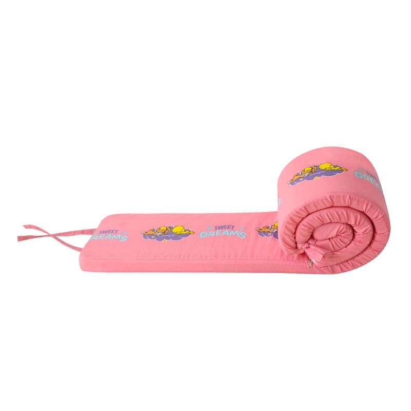 Forli-Colch-n-Cuna-Looney-Tunes-Baby-Almohada-Protector-de-Borde-para-Cuna-Rosado-5-199422116