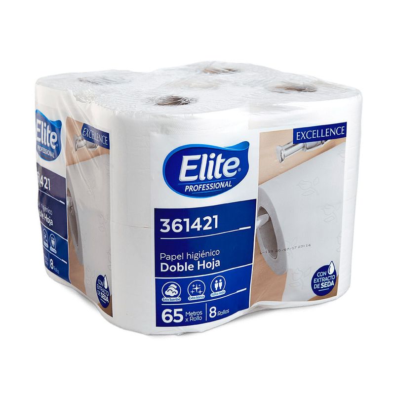 Papel Higienico Doble Hoja Elite 4rollosx50m