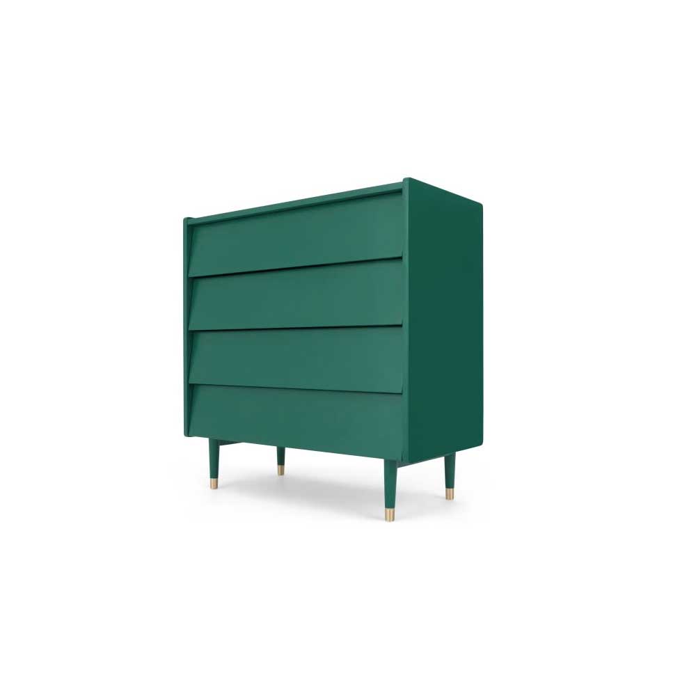 Cómoda Hetty 4 Cajones Verde Inglés