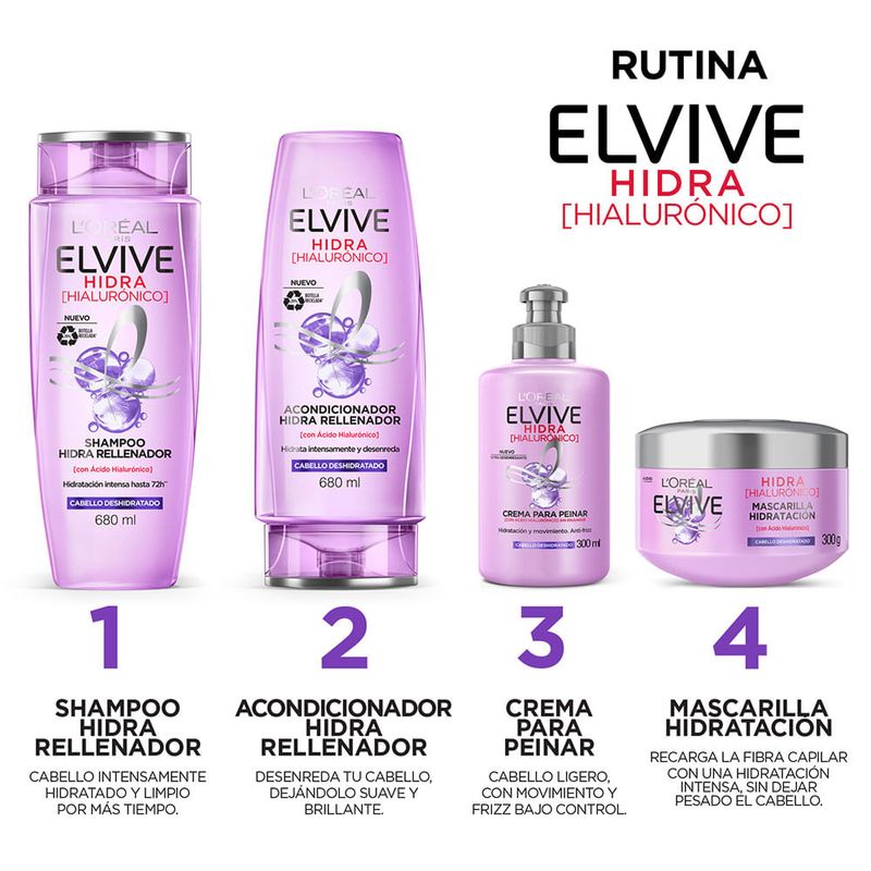 Tratamiento-Capilar-Mascarilla-con-cido-Hialur-nico-Cabello-Deshidratado-Elvive-Hidra-Pote-300-g-4-224685155