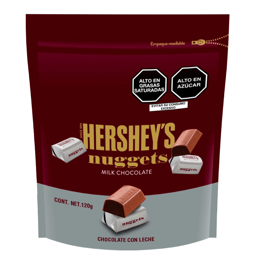 Chocolate Con Leche Hershey's Nuggets Doypack 120 G - Metro.pe