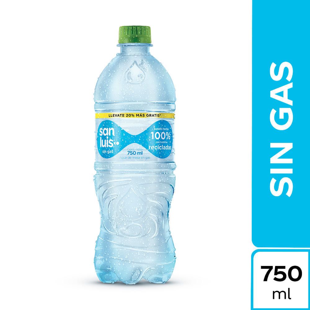Agua Mineral SAN LUIS Sin Gas Botella Vidrio 350ml - Social Drinks