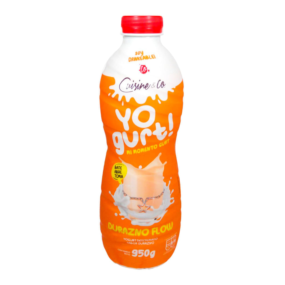 yogurt con durazno y naranja