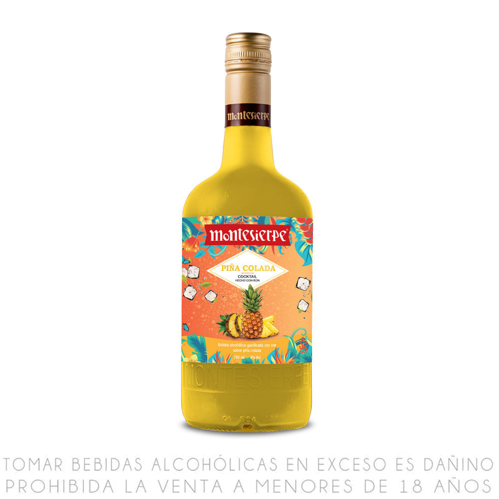 Piña Colada Montesierpe Botella 700ml - Metro.pe