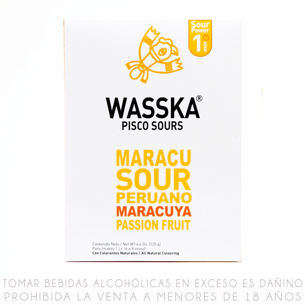 Wasska Peruvian Pisco Sour Mix Limon - Lemon 4.4oz - (3-Pack)