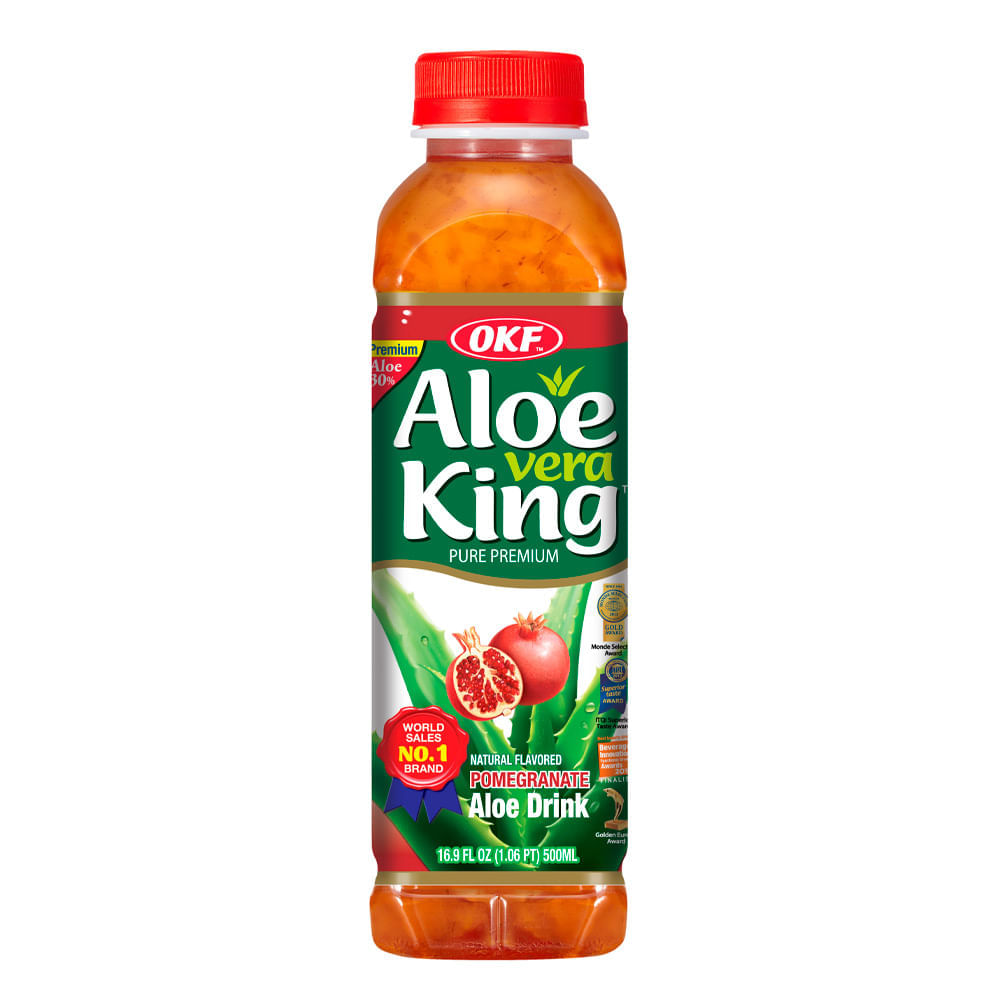 Bebida De Aloe Granada Aloe Vera King Botella 500 Ml Metrope 4567