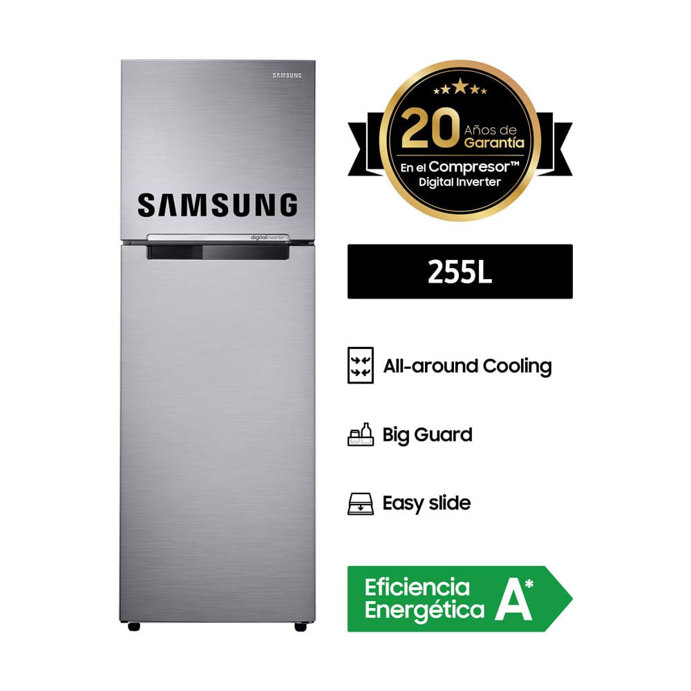 Refrigeradora Samsung 255L RT25FARADS8/PE All Around Cooling