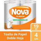 Papel Toalla Nova Clásica Megarollo 4un