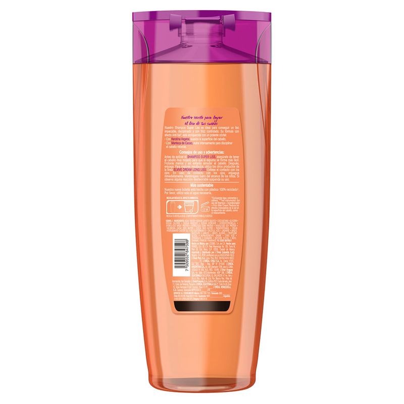 Pack Shampoo ELVIVE Dream Long Liss Frasco 370ml + Acondicionador ELVIVE  Dream Long Liss Frasco 370ml