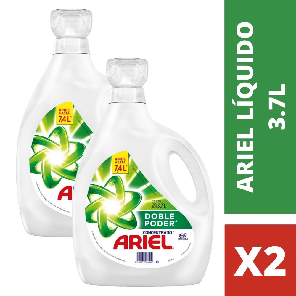 Detergente líquido concentrado Ariel 1.8 Lts.