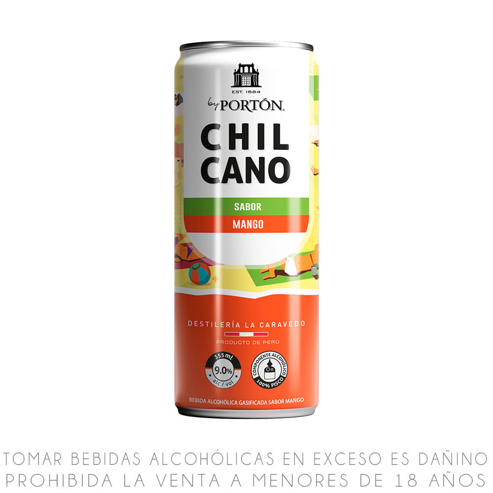 Bebida Ready to Drink Portón Chilcano Mango Lata 355ml Metro.pe