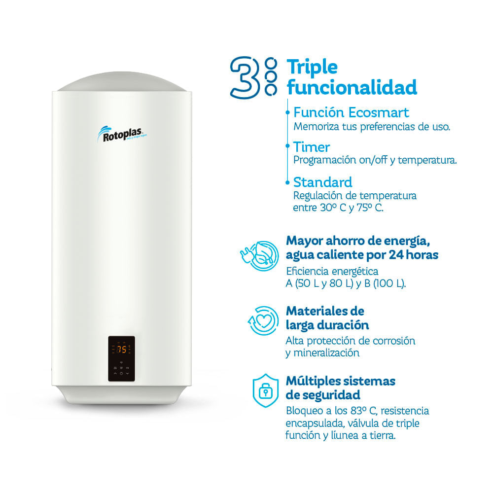 Calentador de agua eléctrico piscinas ECOSMART