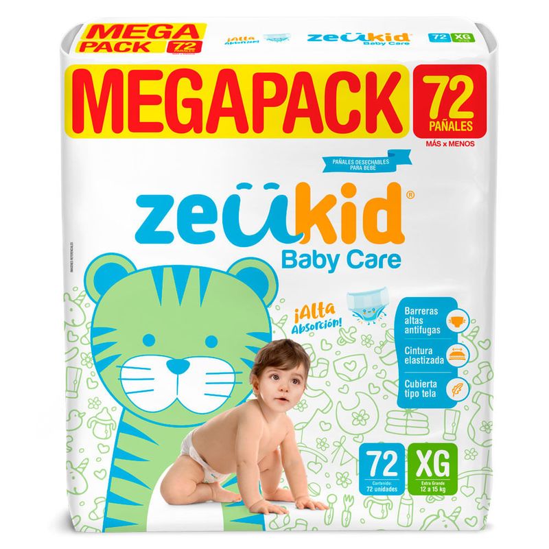 Pañales para Bebé PAMPERS Premium Care Talla XXG Megapack Paquete