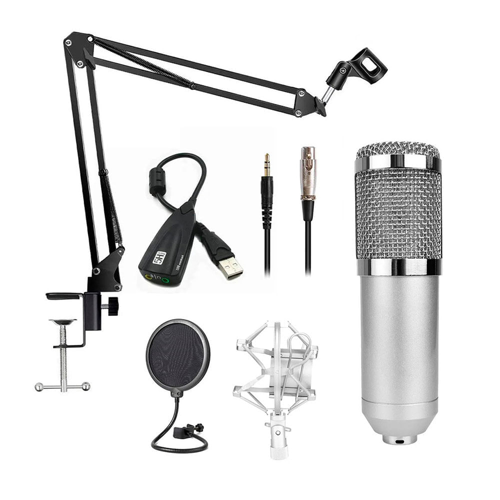 Kit Micrófofono Fiddler Condensador Estudio Pro