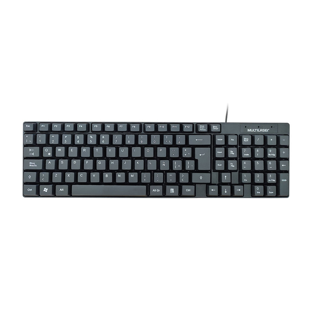 Teclado Clásico Slim USB Multilaser