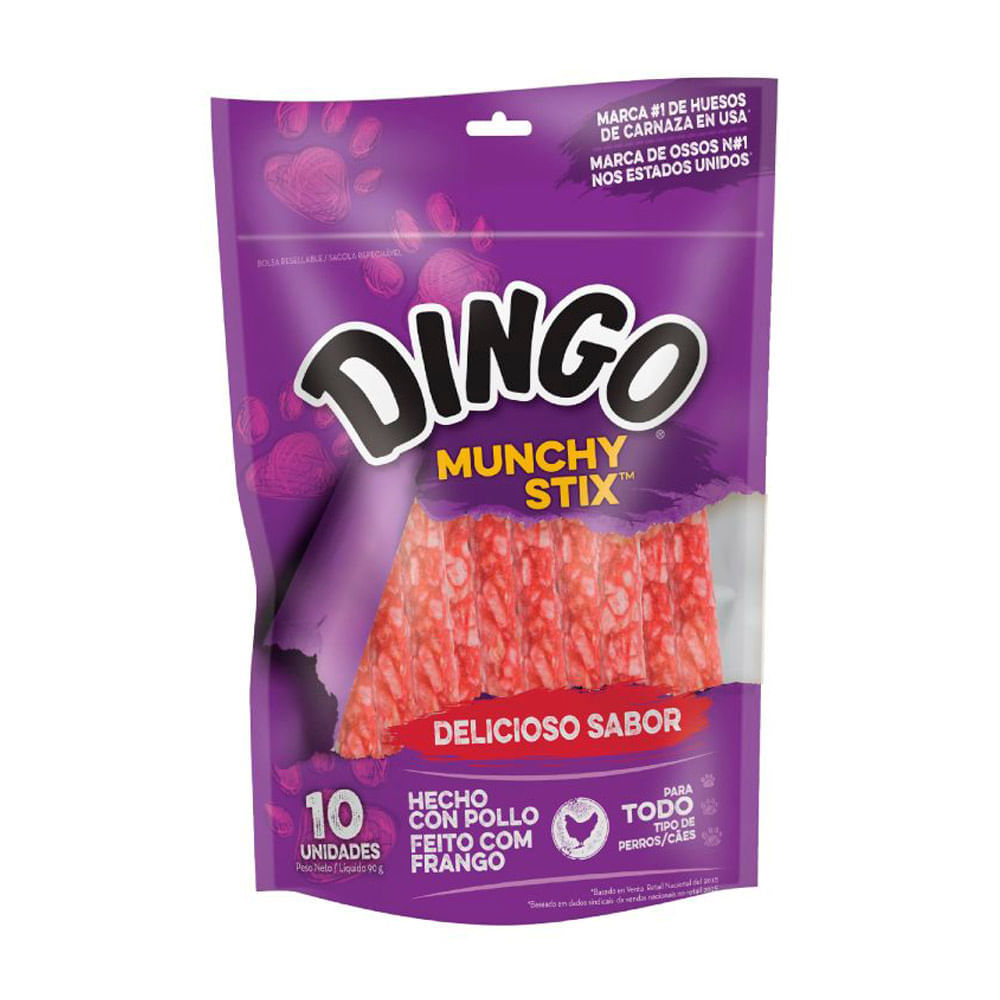Snack Munchy Stix Dingo 10un