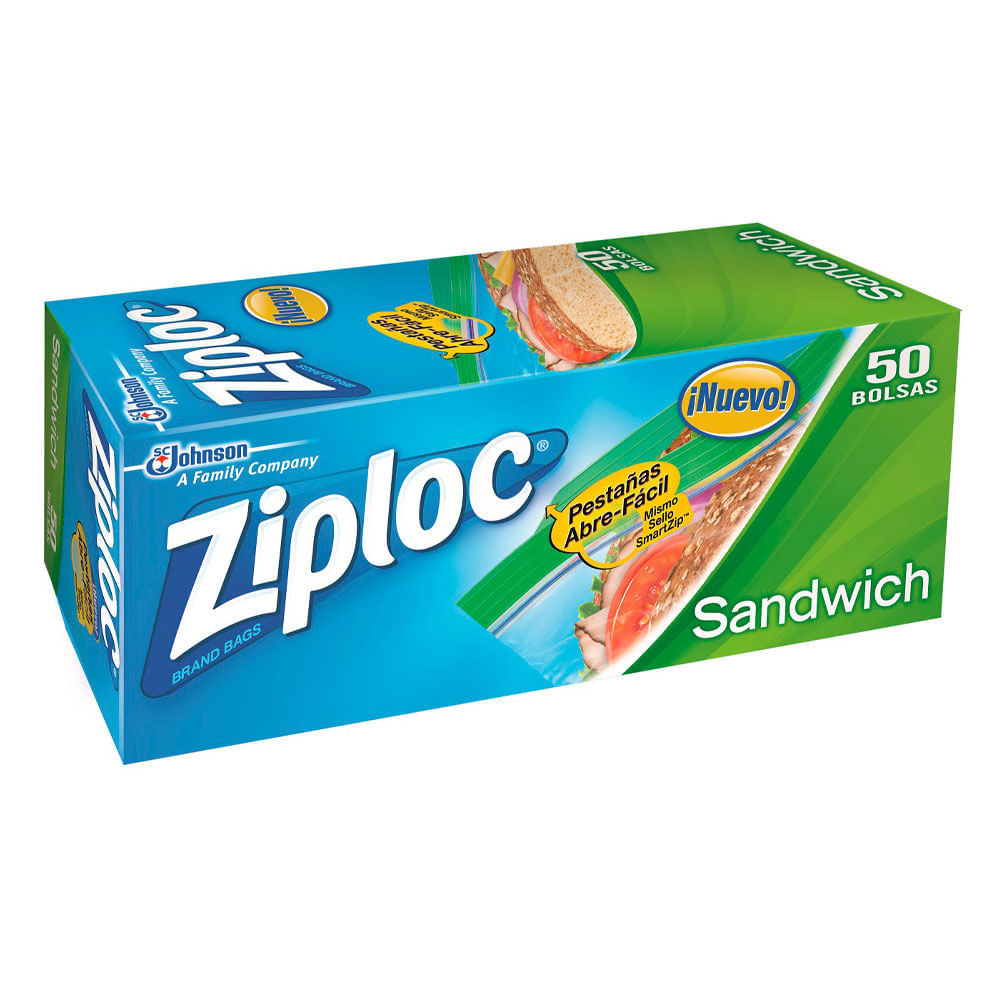 Bolsas Hermética Ziploc Sándwich 50 Und