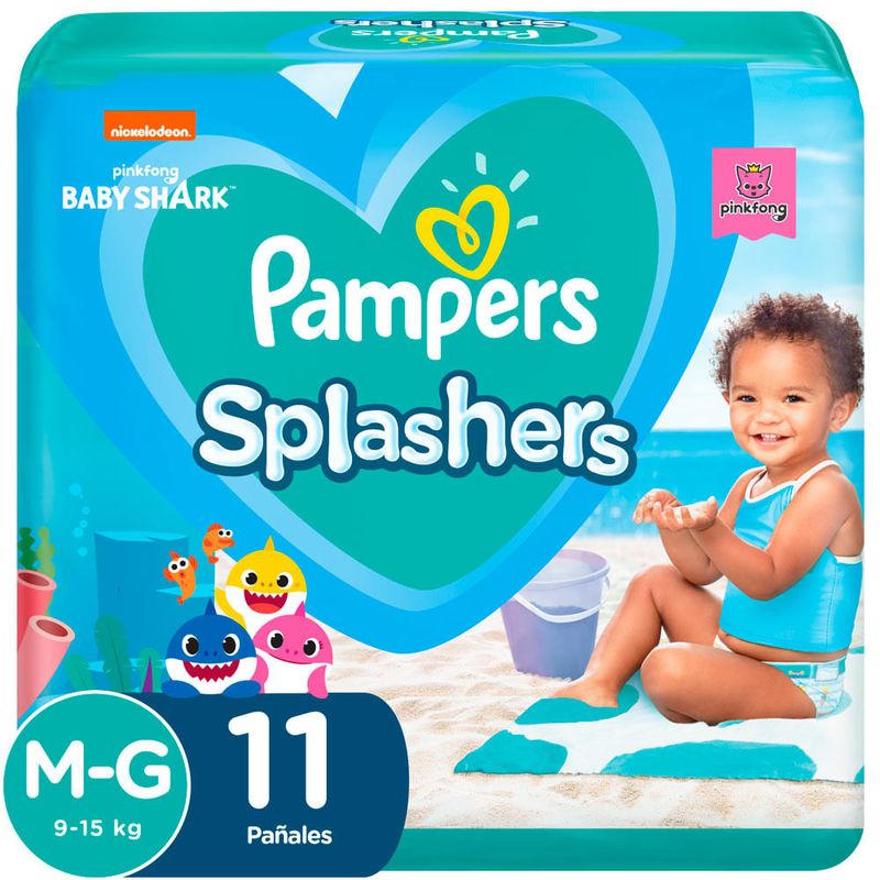 Tripack Pañales para Bebé para Piscina Pampers Splashers Talla G 11un -  MetroApp