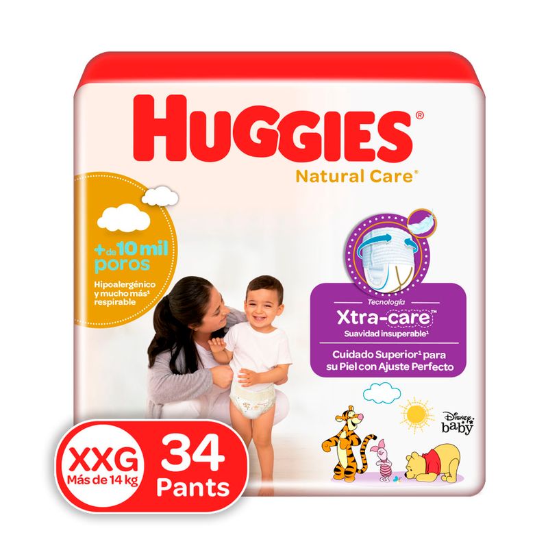 Pants para Bebe Huggies Pants Natural Care Talla XGG 34un Metro.pe