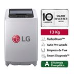 Lavadora Carga Superior LG WT13DPBK 13kg Smart Motion Gris