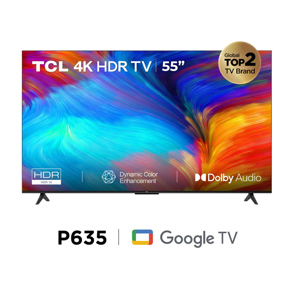 Televisor TCL Smart TV 55" UHD Google 55P635